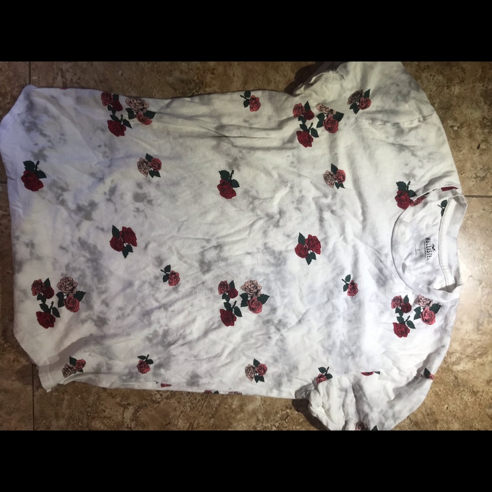 White Granite Shirt with Floral design